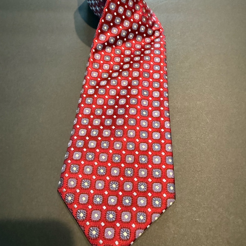 Ermenegildo Zenga Red Patterned Men's Tie